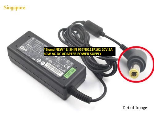 *Brand NEW*AC100-240V 50/60Hz LI SHIN 40W 20V 2A 957N0111P102 AC DC ADAPTER POWER SUPPLY